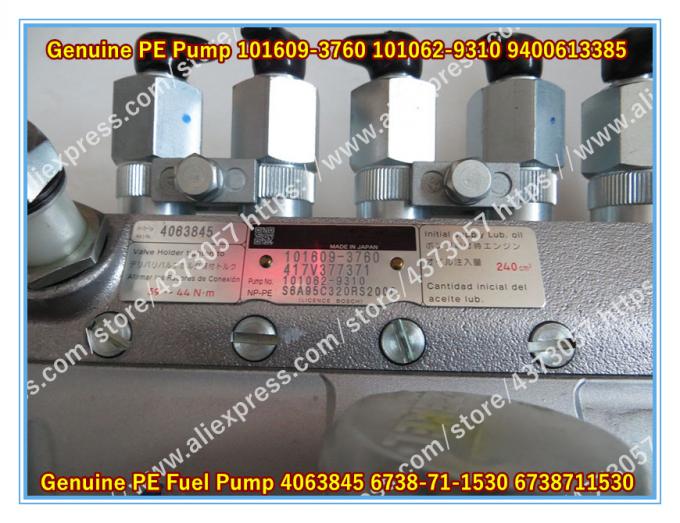 Zexel Genuine PE Fuel Injection Pump 101609-3760, 101062-9310