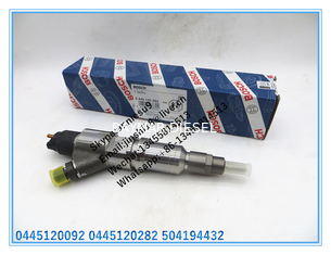 China Bosch Genuine Common Rail Injector 0445120092 0445120282 for 504194432 supplier