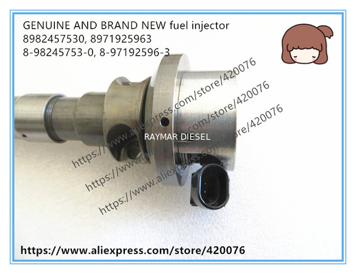 GENUINE AND BRAND NEW DIESEL FUEL INJECTOR 8982457530, 8971925963, 8-98245753-0, 8-97192596-3 FOR ISUZU 4JX1 Trooper