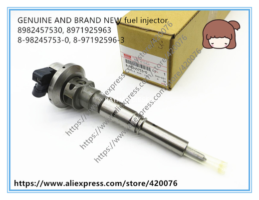 GENUINE AND BRAND NEW DIESEL FUEL INJECTOR 8982457530, 8971925963, 8-98245753-0, 8-97192596-3 FOR ISUZU 4JX1 Trooper