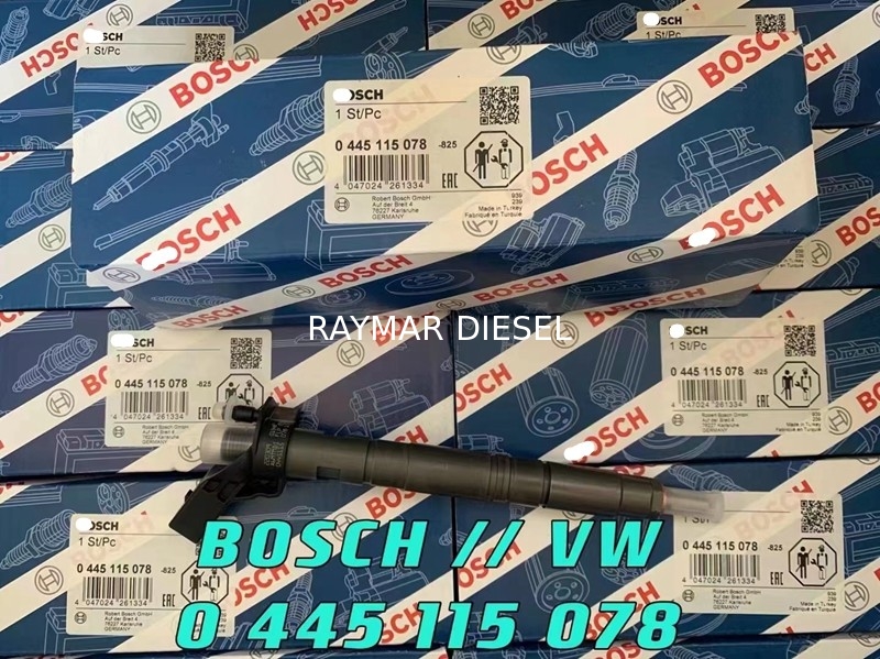 Bosch Genuine Piezo Injector 0445115051 0445115052 0445115078 for AUDI VW 059130277AH 059130277BA 059130277AA 05913