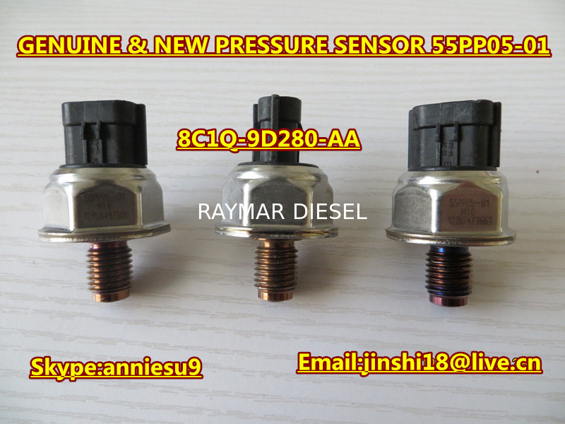 Genuine & New Common Rail Fuel Pressure Sensor 55PP05-01 for 8C1Q-9D280-AA