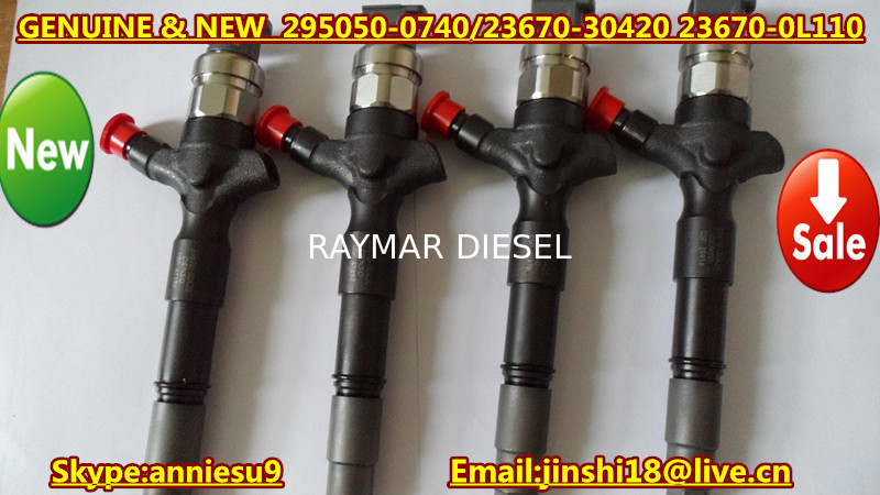 DENSO Common Rail Injector 295050-0620, 295050-0800 for TOYOTA 23670-30420, 23670-39425