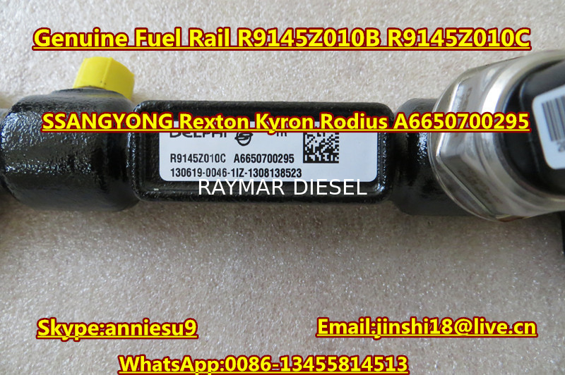 Genuine Fuel Rail R9145Z010B R9145Z010C for SSANGYONG Rexton Kyron Rodius A6650700295