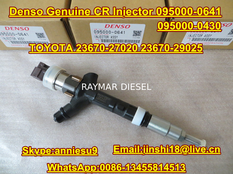 Denso Genuine & New Common Rail Injector 095000-0641 095000-0430 for Toyota Corolla 23670-
