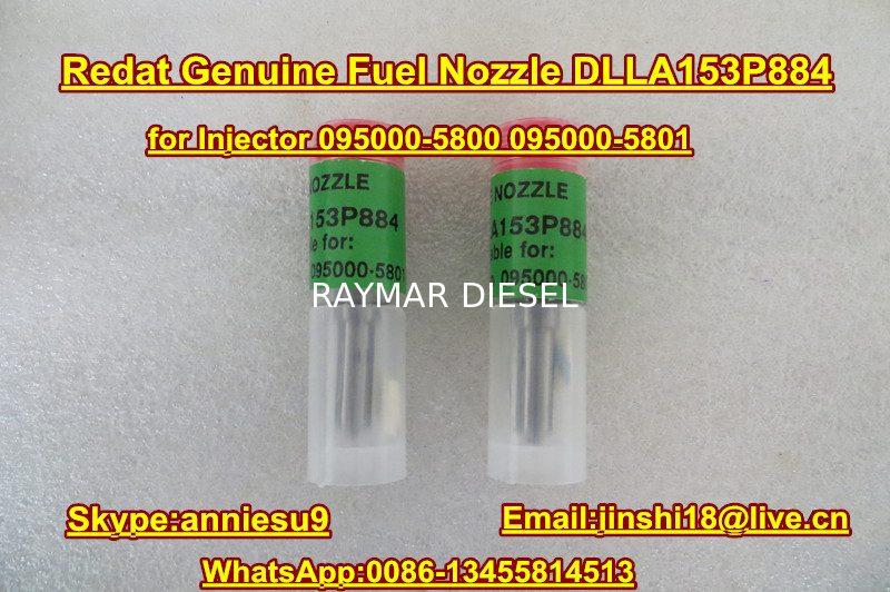 REDAT Genuine Fuel Injector Nozzle DLLA153P884 for Injector 095000-5800/ 095000-5801