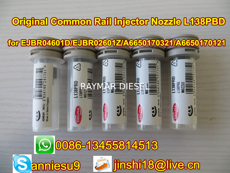 Delphi Common Rail Injector Nozzle L138PRD L138PBD for EJBR04601D EJBR02601Z A6650170321