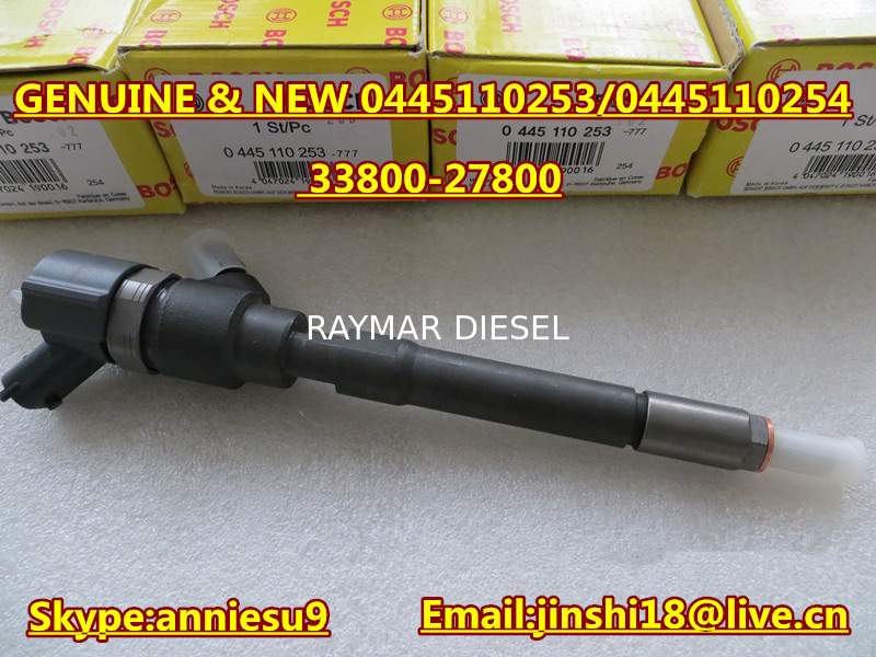 Bosch Original Common Rail Injector 0445110253 0445110254 for for HYUNDAI 33800-27800