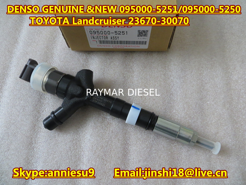 Denso Common Rail Injector 095000-5250 095000-5251 for TOYOTA Landcruiser 23670-30070