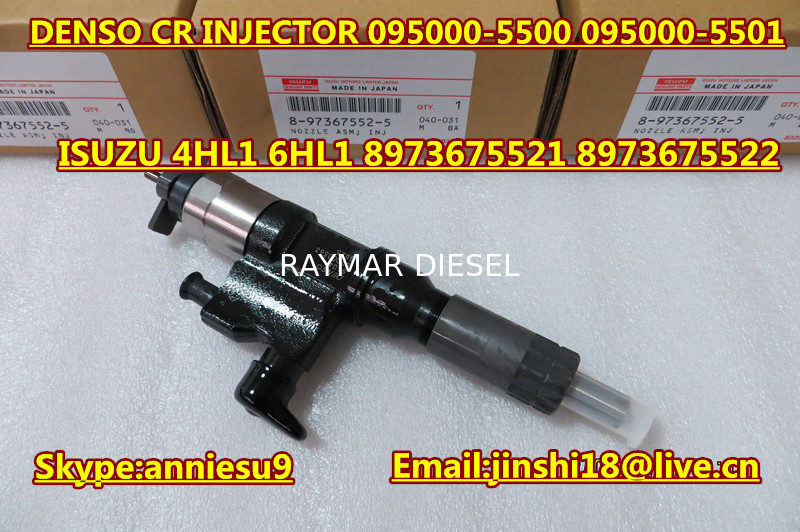 Denso Genuine & New Common Rail Injector 095000-5500 095000-5501 for ISUZU 4HL1 6HL1 89736