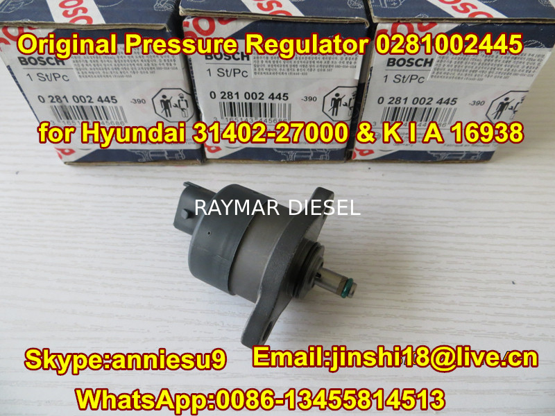 Bosch Genuine Pressure Regulator 0281002445 for Hyundai 31402-27000 & K I A 16938
