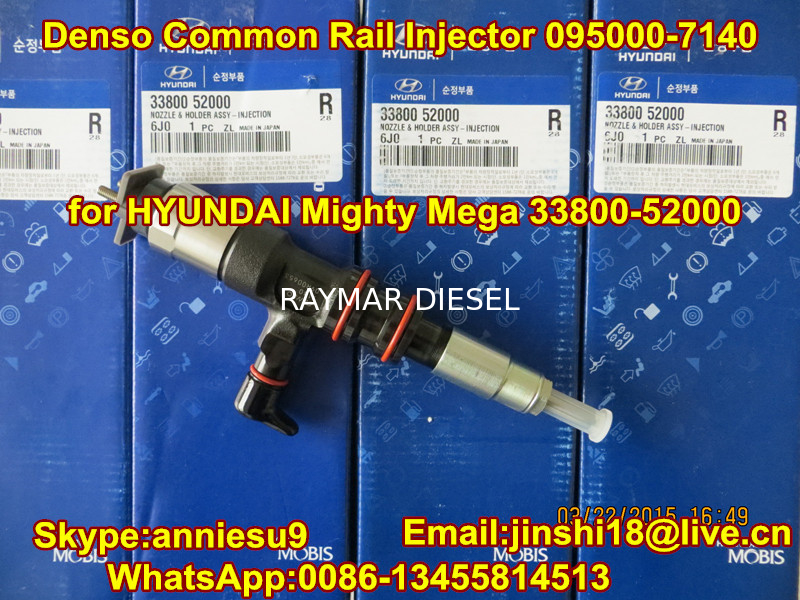 Denso Common Rail Injector 095000-7140 for Hyundai Mighty Mega 33800-52000