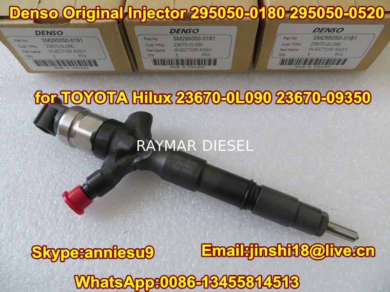 Denso Common Rail Injector 295050-0180 295050-0181 295050-0520 for TOYOTA Hilux23670-0L090