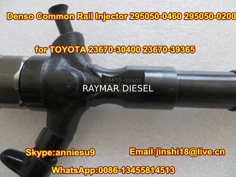 DENSO Common rail injector 295050-0460, 295050-0200 for TOYOTA 23670-30400, 23670-39365