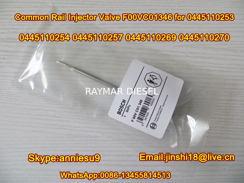 Bosch Common rail injector valve F00VC01346 for 0445110253  0445110254 0445110257  0445110