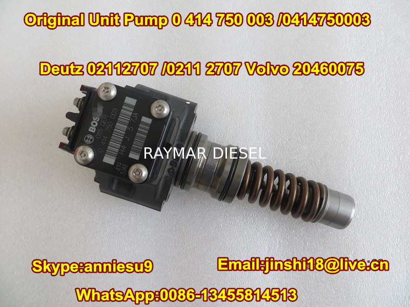 Bosch Original Unit Pump 0414750003 for Deutz 02112707 /0211 2707 & Volvo 20460075