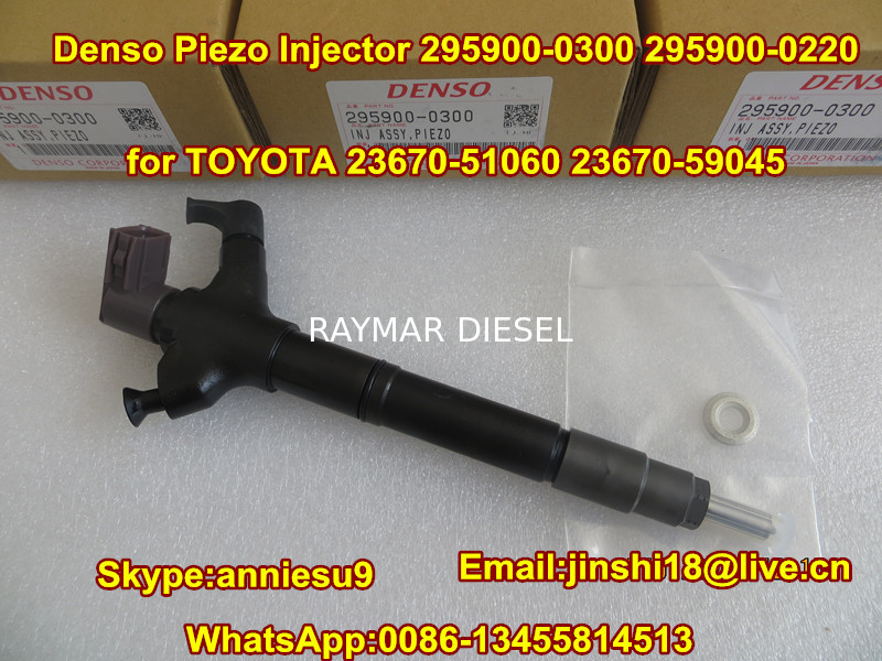 Denso Piezo Fuel Injector 295900-0300, 295900-0220 for TOYOTA 23670-51060, 23670-59045