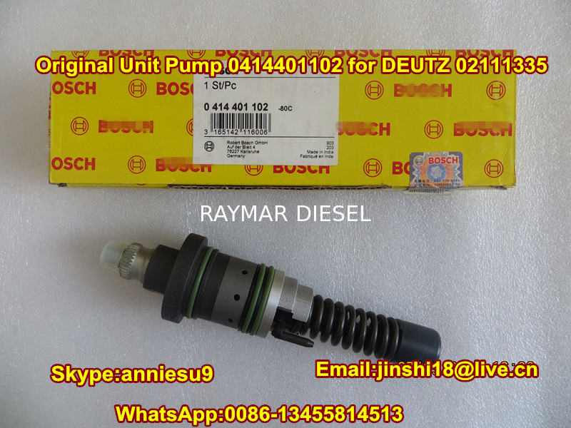 BOSCH Original Unit Fuel Pump 0414401102 for DEUTZ 02111335   0211 1335