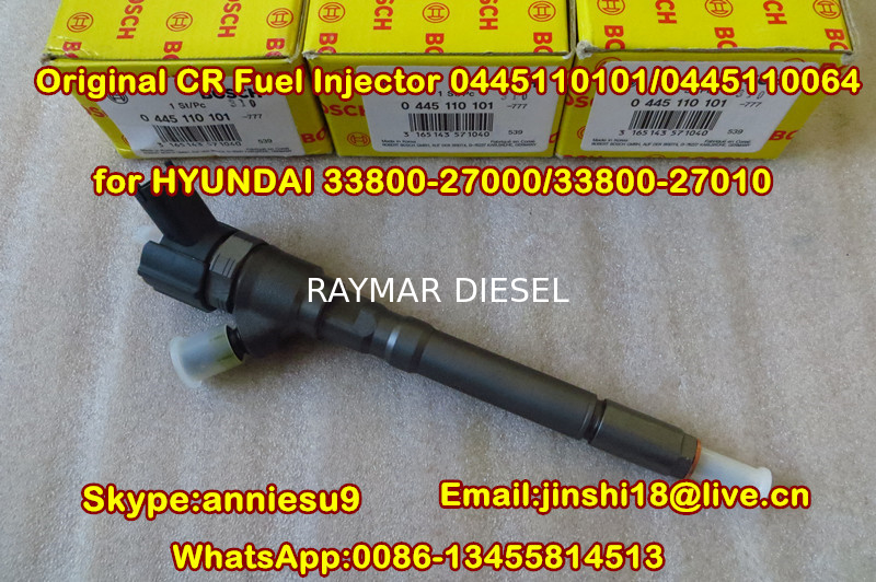 Bosch Common Rail Injector 0445110101  0445110064 for HYUNDAI 33800-27000