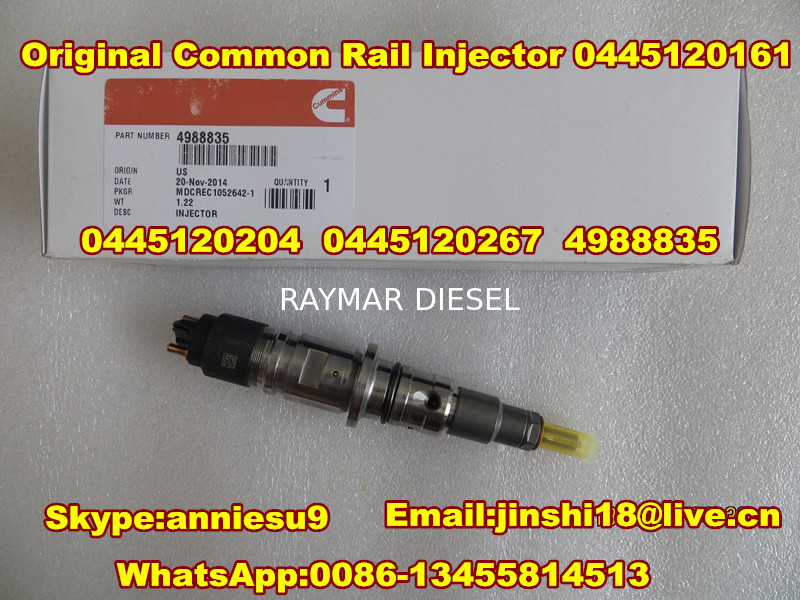 Bosch Common Rail Injector 0445120161  0445120204  0445120267 for Cummins 4988835
