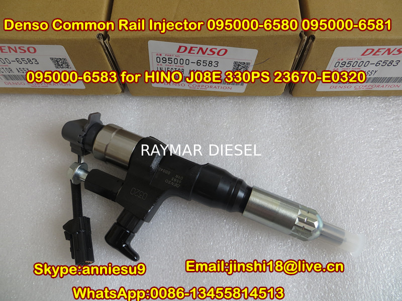 Denso Fuel Injector 095000-6580 095000-6581 095000-6583 for HINO J08E 330PS 23670-E0320