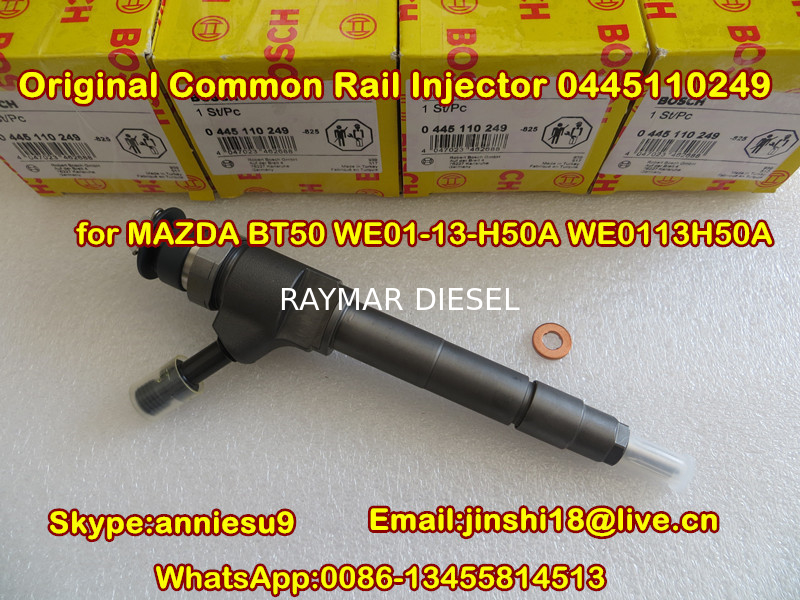 Bosch Common Rail Fuel Injector 0445110249 for MAZDA BT50 WE01-13-H50A  WE0113H50A