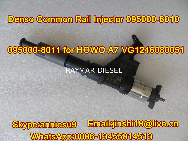 Denso Common Rail Injector 095000-8010 095000-8011 for HOWO A7 VG1246080051