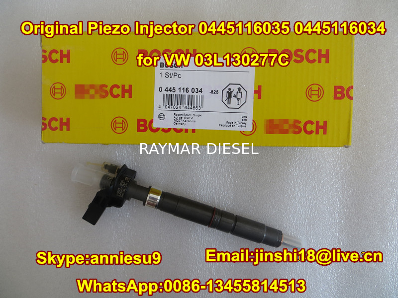 Bosch Piezo Fuel Injector 0445116035 0445116034 for VW 03L130277C