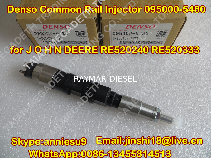 Denso Common Rail Injector 095000-5480 for J O H N DEERE RE520240 RE520333