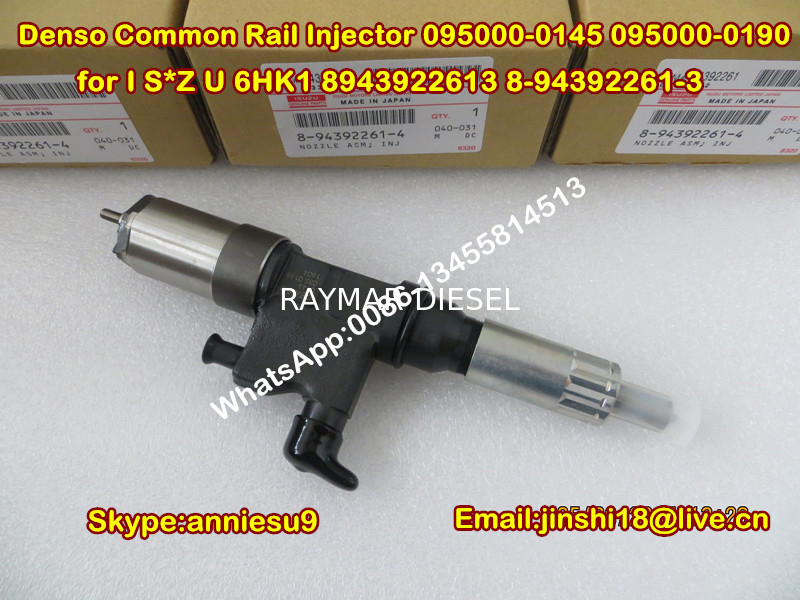 Denso Original Common Rail Injector 095000-0145 095000-0190 for ISUZU 6HK1 8943922613 8-94