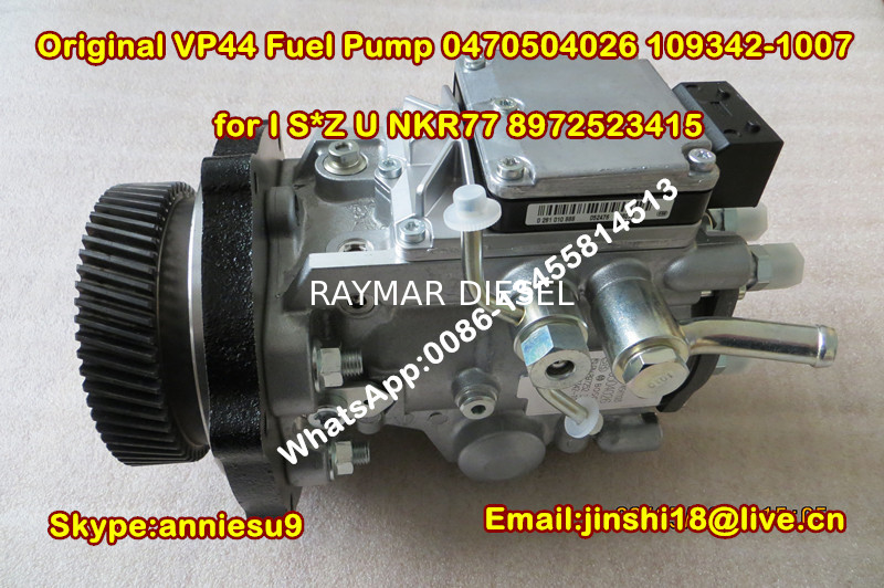 Original VP44 Fuel Pump 0470504026 109342-1007 for I SUZU NKR77 8972523415