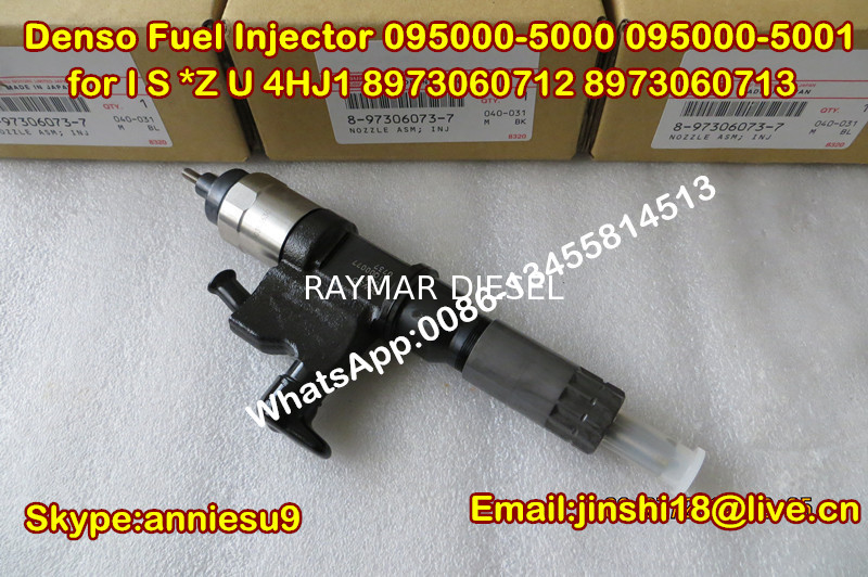 Denso Original Fuel Injector 095000-5000 095000-5001 for I S U Z U 4HJ1 8973060712 8973060