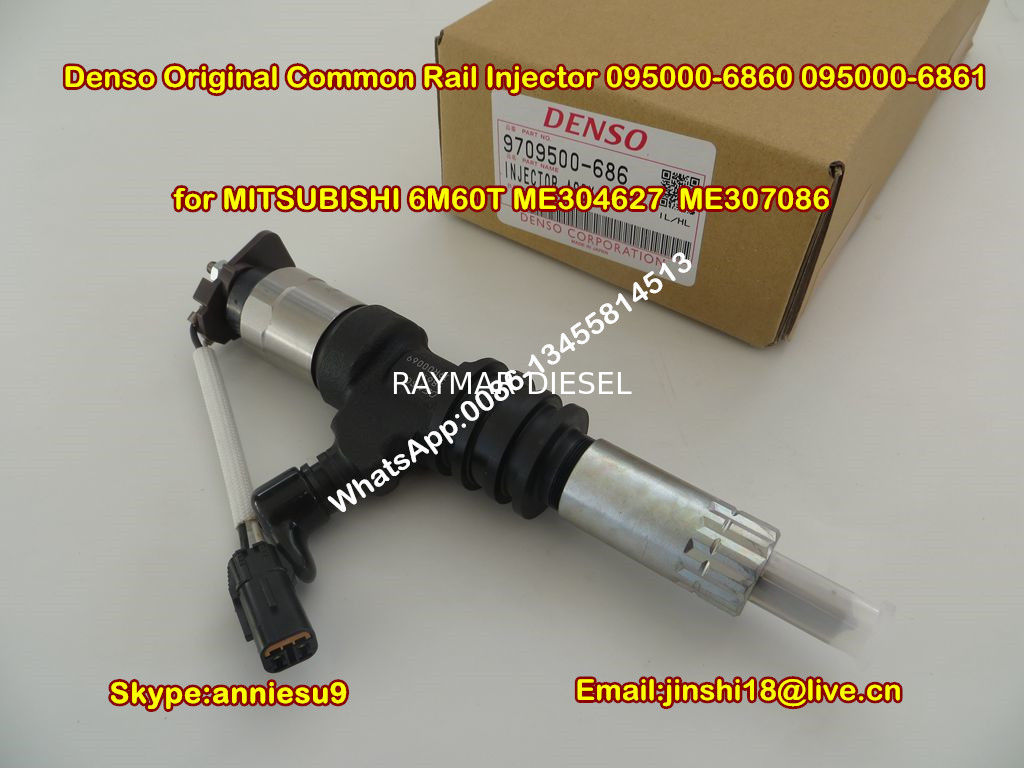 DENSO Genuine Common Rail Fuel Injector 095000-6860  095000-6861 for MITSUBISHI 6M60T ME30