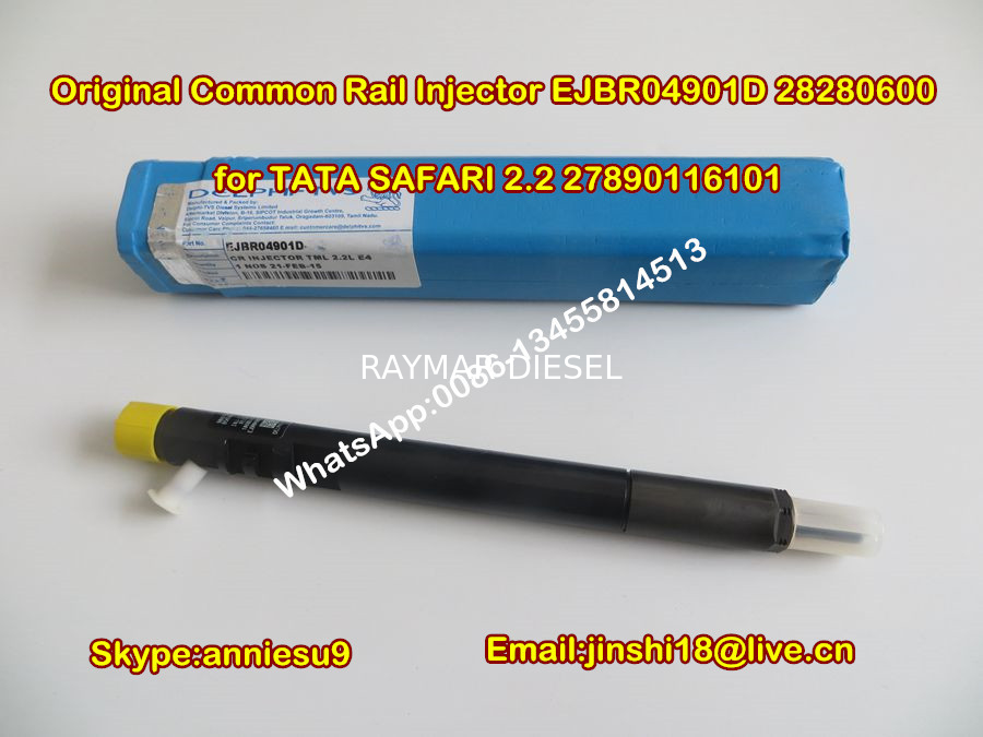 Delphi Original Common Rail Fuel Injector EJBR04901D 28280600 for TATA SAFARI 2.2 2789011