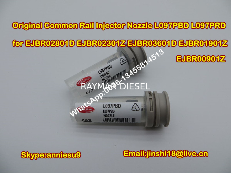 Delphi Original Common Rail Injector Nozzle L097PBD L097PRD for EJBR02801D EJBR02301Z EJBR