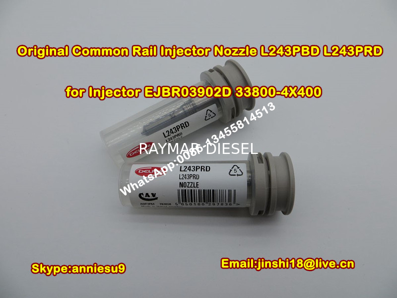 Delphi Genuine Common Rail Injector Nozzle L243PRD L243PBD for EJBR03902D Injector