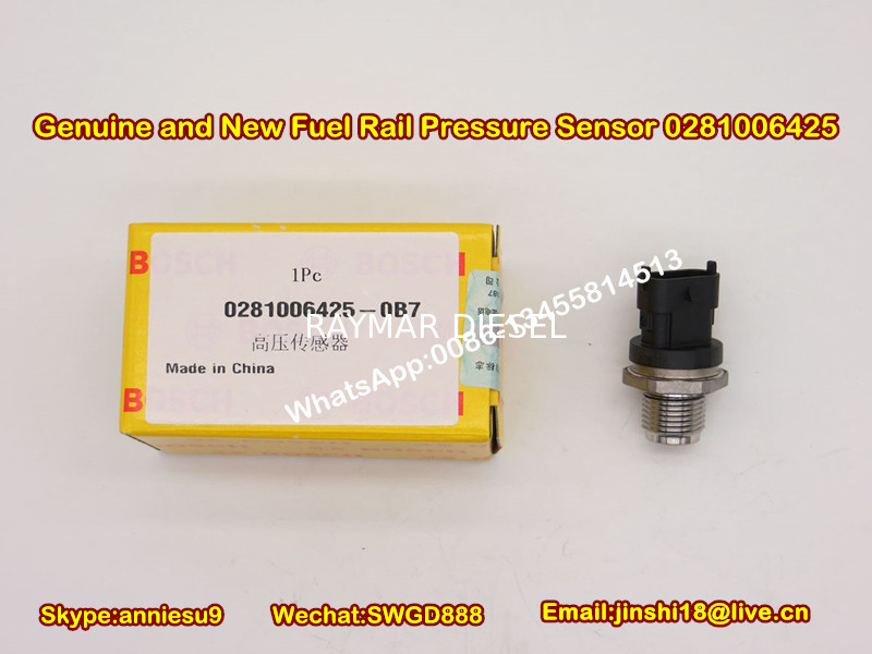 BOSCH Genuine and New Fuel Rail Pressure Sensor 0281006425=0281002937
