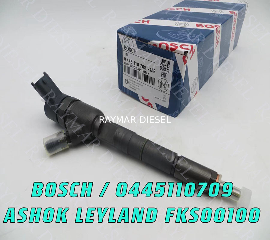 GENUINE AND BRAND NEW DIESEL COMMON RAIL FUEL INJECTOR 0445110709, ASHOK LEYLAND FKS00100