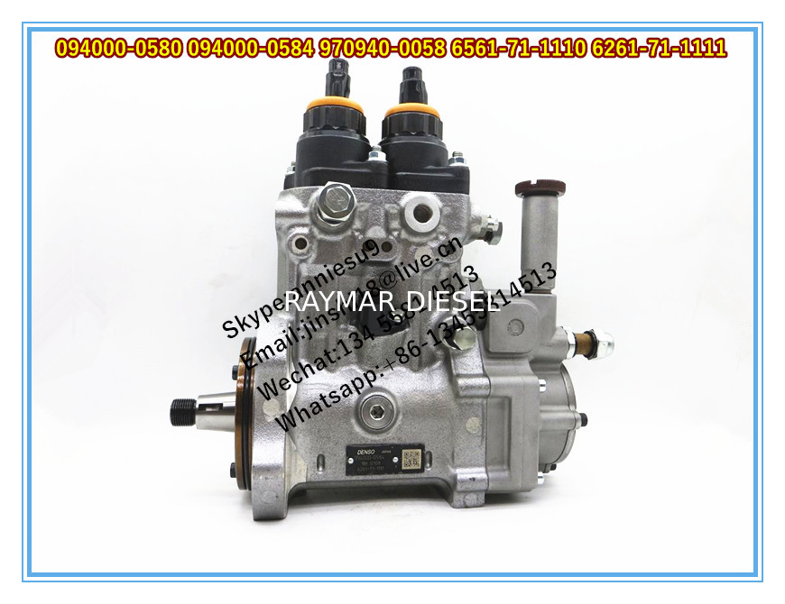 Denso Genuine DIESEL HP0 FUEL PUMP 094000-0580, 094000-0584, 970940-0058, 6561-71-1110, 6261-71-1111
