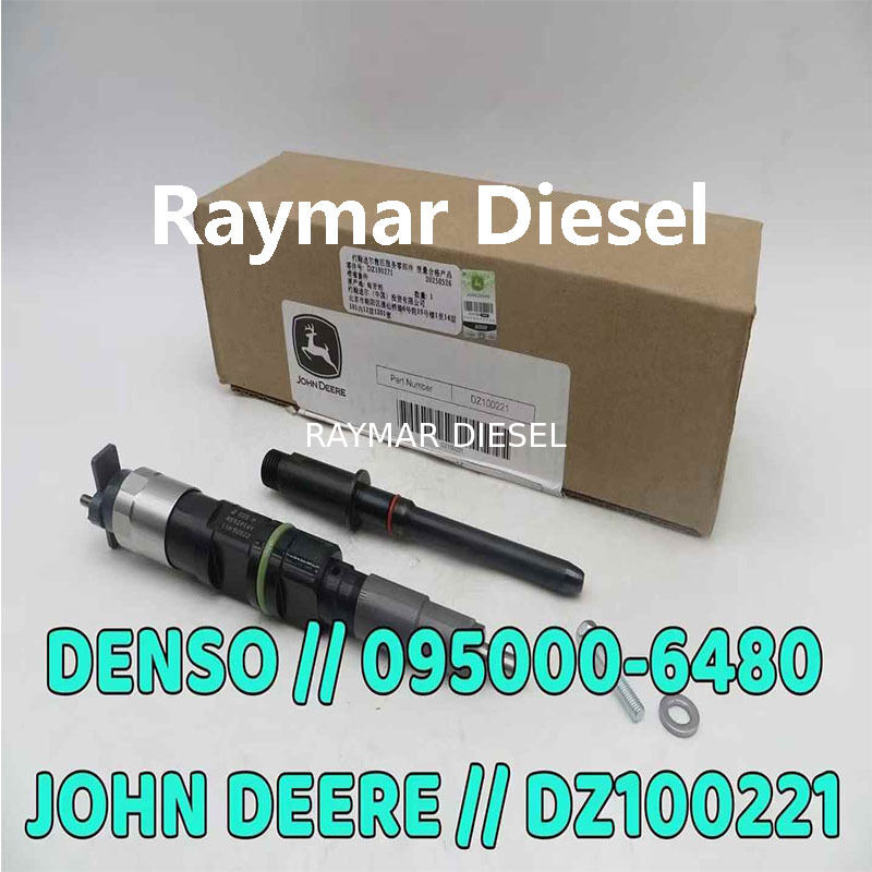 Genuine New Diesel Common Rail Fuel Injector 095000-6480 DZ100221 RE529149 RE529144 RE546776 RE528407 RE529152 RE531492 RE546753