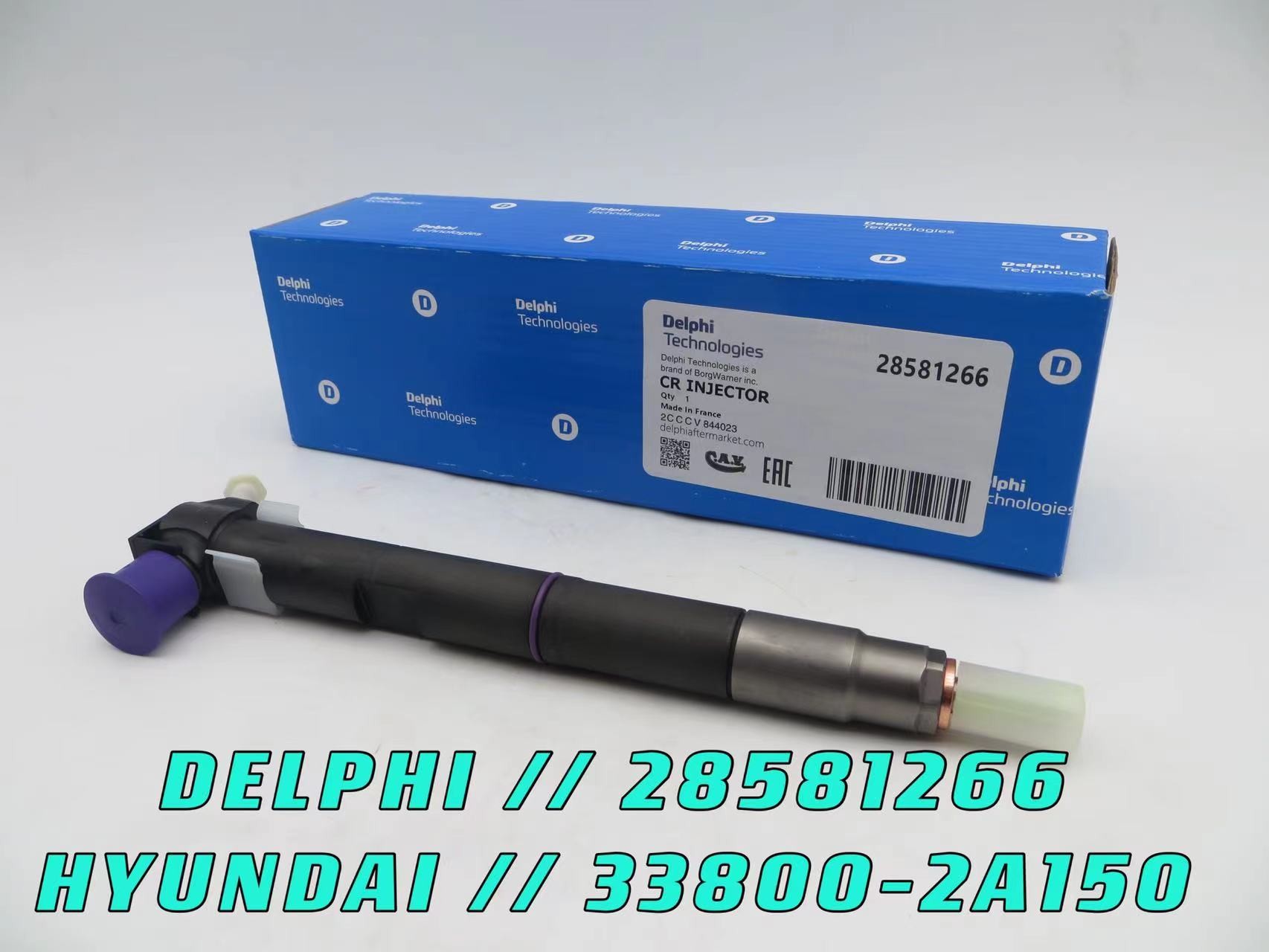 Genuine brand new diesel fuel injector 28581266 for HYUNDAI 33800-2A150